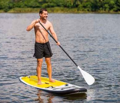 Relaxing on paddleboard.